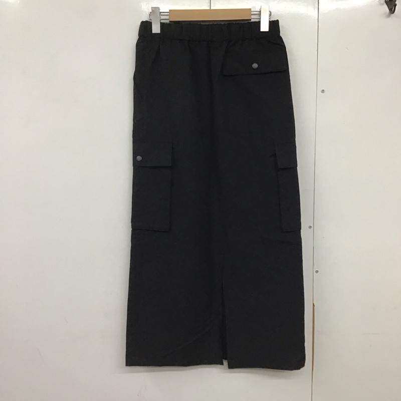 ローリーズファーム LOWRYS FARM スカート ロングスカート FREE 無地 黒 / ブラック /  レディース USED 古着 中古 10140758