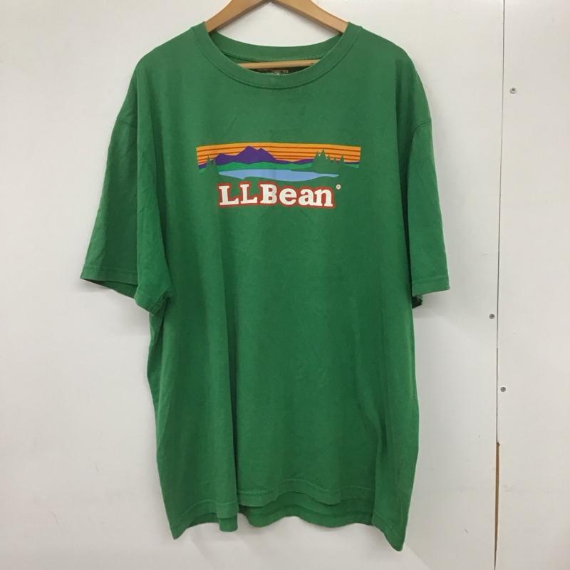 エルエルビーン L.L.Bean Tシャツ 半袖 XL 無地 X プリント 緑 / グリーン /  メンズ USED 古着 中古 10134618