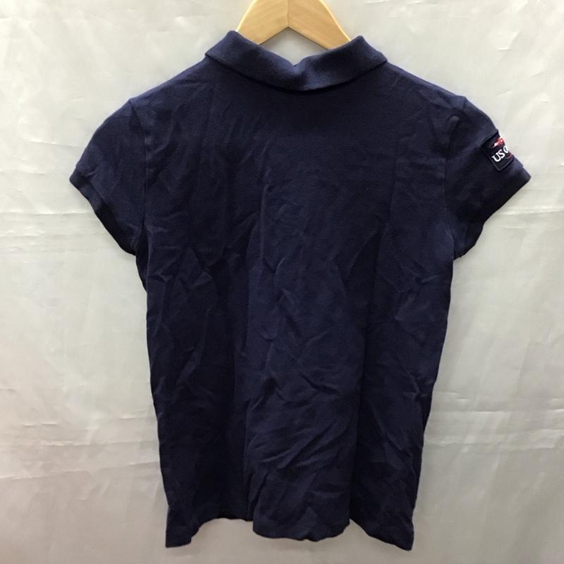ラルフローレン RALPHLAUREN ポロシャツ 半袖 半袖ポロシャツ カラーシャツ 半袖カットソー XL ロゴ、文字 紺 / ネイビー /  ボーイズ USED 古着 中古 10116930