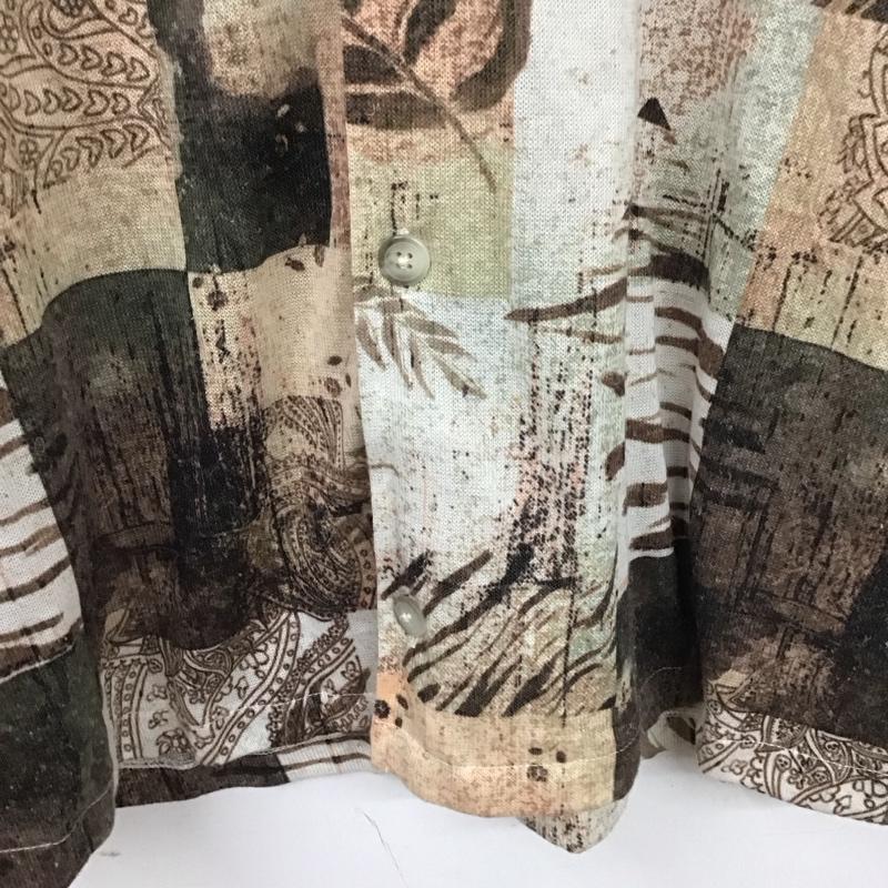 ザラ ZARA シャツ、ブラウス 半袖 半袖シャツ プリントシャツ カラーシャツ L プリント マルチカラー / マルチカラー /  メンズ USED 古着 中古 10131006