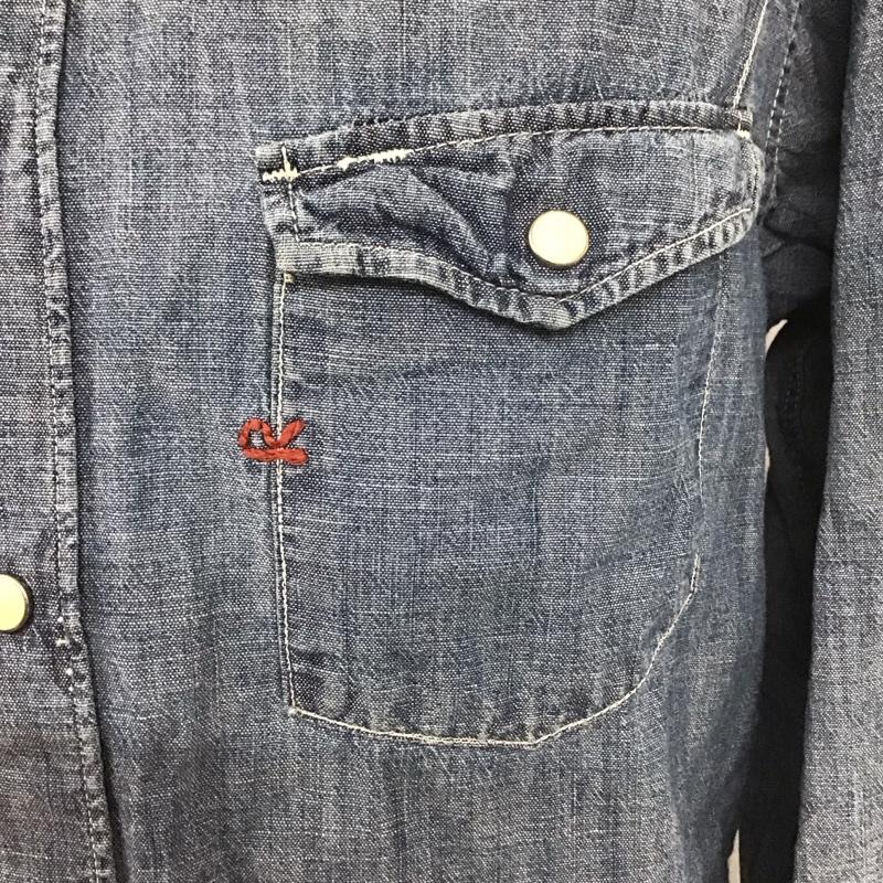 フォーティーファイブアールピーエム 45RPM シャツ、ブラウス 長袖 長袖シャツ デニムシャツ カジュアルシャツ カラーシャツ 3 無地 インディゴ / インディゴ /  メンズ USED 古着 中古 10106833