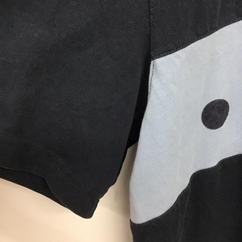 アディダス adidas Tシャツ 半袖 半袖カットソー プリントTシャツ クルーネックカットソー ロゴ、文字 紺 / ネイビー /  メンズ USED 古着 中古 10140132