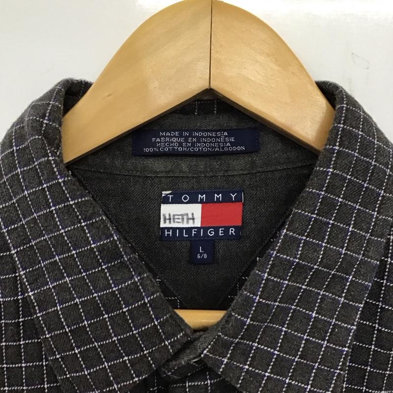 トミーヒルフィガー TOMMY HILFIGER シャツ、ブラウス 長袖 長袖シャツ チェックシャツ カラーシャツ L チェック マルチカラー / マルチカラー /  メンズ USED 古着 中古 10137084