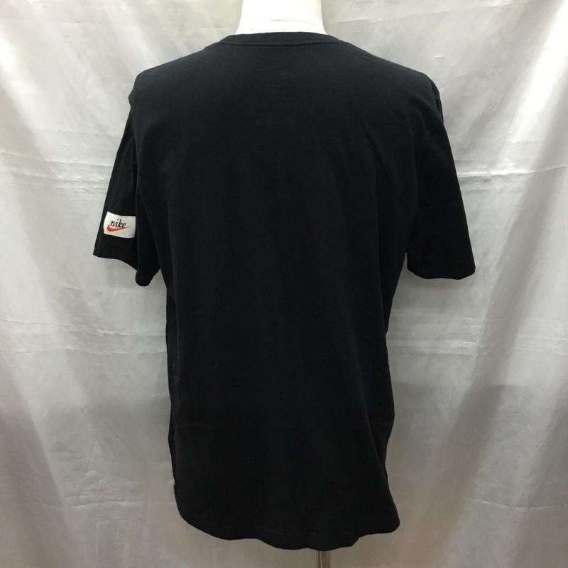 ナイキ NIKE Tシャツ 半袖 dj1388-010 スウッシュ50周年記念Tシャツ 半袖カットソー プリントTシャツ XL ロゴ、文字 黒 / ブラック /  メンズ USED 古着 中古 10115754