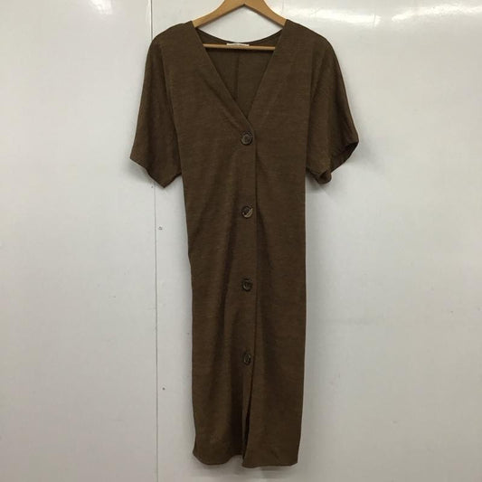 ザラ ZARA ワンピース ロングスカート M 無地 茶 / ブラウン /  レディース USED 古着 中古 10131508