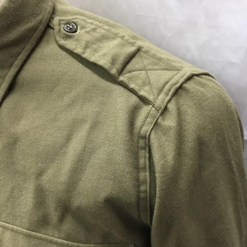 ミリタリー ミリタリー シャツ、ブラウス 長袖 ミリタリーシャツ 長袖シャツ ジャケット 無地 カーキ / カーキ /  メンズ USED 古着 中古 10112326