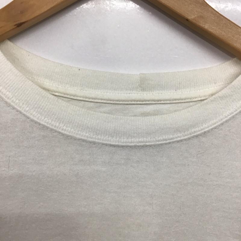カーハート Carhartt カットソー 長袖 長袖カットソー プリントカットソー クルーネック S ロゴ、文字 白 / ホワイト /  メンズ USED 古着 中古 10141677