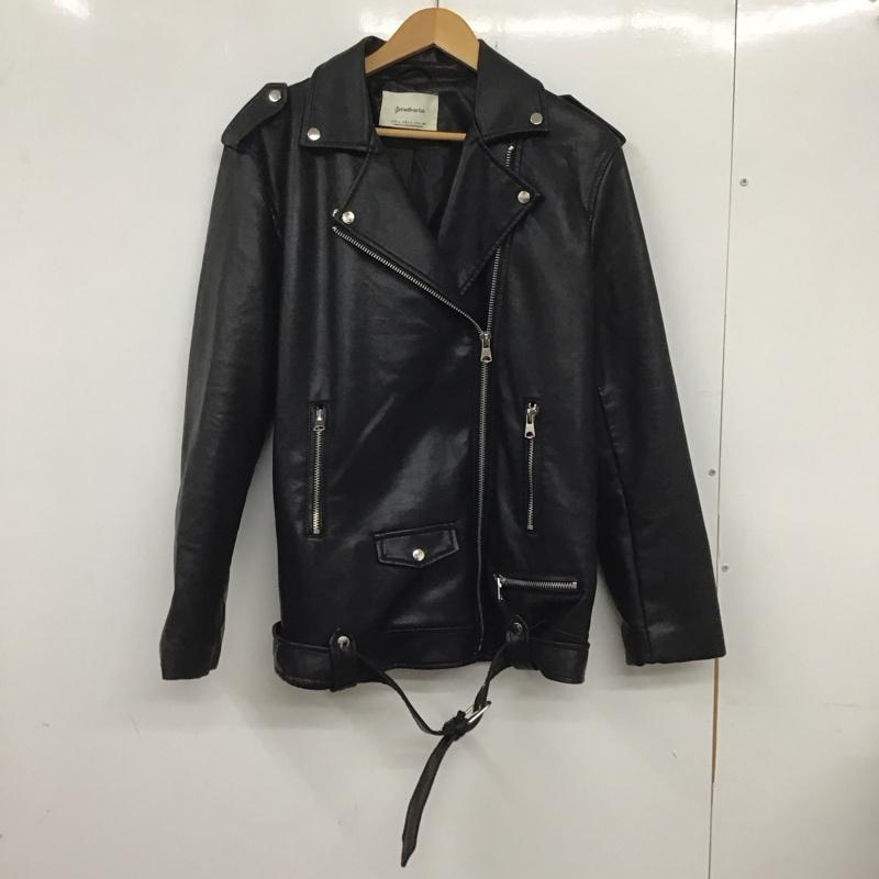 古着 USED ジャケット、上着 ライダース stradivarius L 無地 黒 / ブラック /  レディース USED 古着 中古 10134274