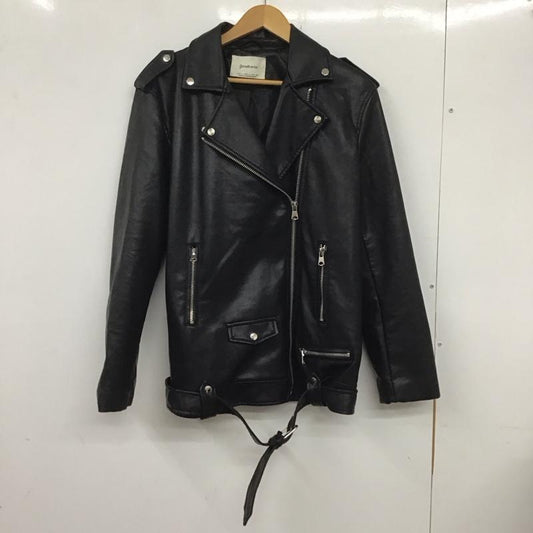 古着 USED ジャケット、上着 ライダース stradivarius L 無地 黒 / ブラック /  レディース USED 古着 中古 10134274