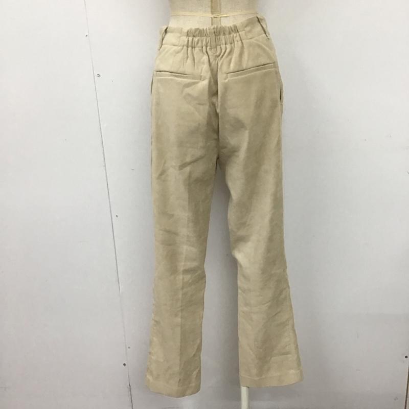 ローリーズファーム LOWRYS FARM パンツ スラックス LF521007MC フロントスリット フレアパンツ L 無地 ベージュ / ベージュ /  レディース USED 古着 中古 10108164