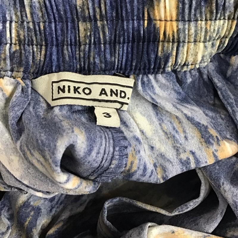 ニコアンド niko and... パンツ ワークパンツ、ペインターパンツ ワイドパンツ カジュアルパンツ ワークパンツ プリントパンツ 3 総柄 マルチカラー / マルチカラー /  レディース USED 古着 中古 10109238