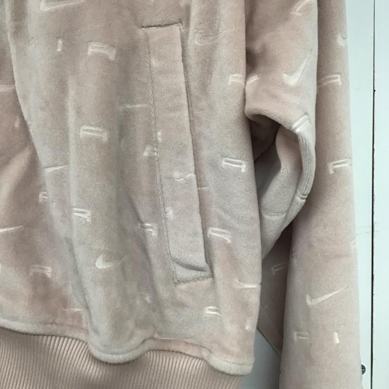 ナイキ NIKE ジャケット、上着 ジャンパー、ブルゾン DD5450-601 ベロア M ロゴ、文字 桃 / ピンク /  レディース USED 古着 中古 10140652