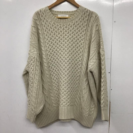 ナチュラルバイクリップ natural by clip ニット、セーター 長袖 FREE 無地 アイボリー / アイボリー /  レディース USED 古着 中古 10150051