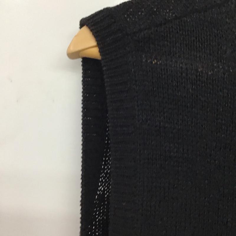 ニジュウサンク 23区 ベスト ベスト 44 無地 黒 / ブラック /  レディース USED 古着 中古 10137730