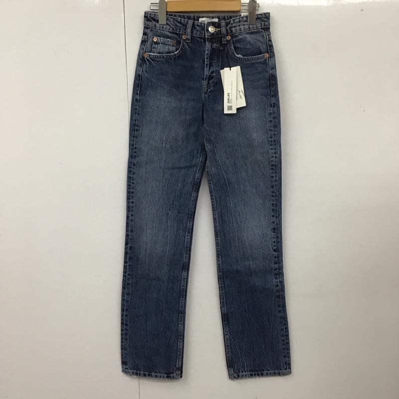 ザラ ZARA パンツ デニム、ジーンズ 4365 264 407 ストレート 無地 青 / ブルー /  レディース USED 古着 中古 10111532