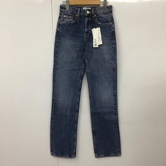 ザラ ZARA パンツ デニム、ジーンズ 4365 264 407 ストレート 無地 青 / ブルー /  レディース USED 古着 中古 10111532