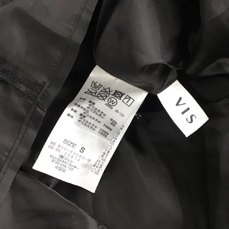 ビス ViS スカート ミニスカート BVC-53080-B ミニ丈ベロアキルトスカート S  黒 / ブラック /  レディース USED 古着 中古 10107953