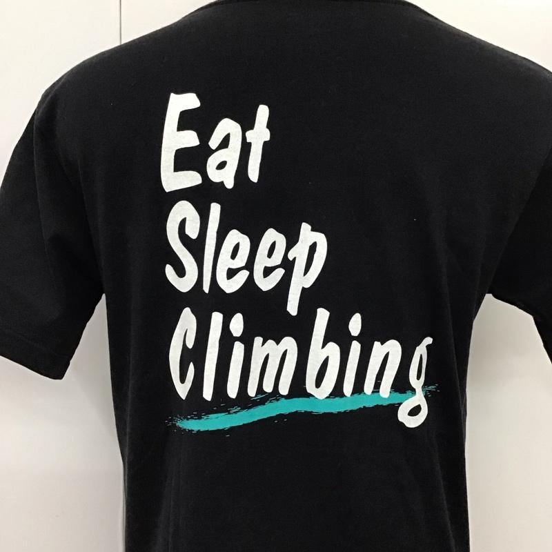 ザノースフェイス THE NORTH FACE Tシャツ 半袖 nt31946 ClimbingLiferTee 半袖カットソー プリントTシャツ クルーネックカットソー L ロゴ、文字 黒 / ブラック /  メンズ USED 古着 中古 10119520
