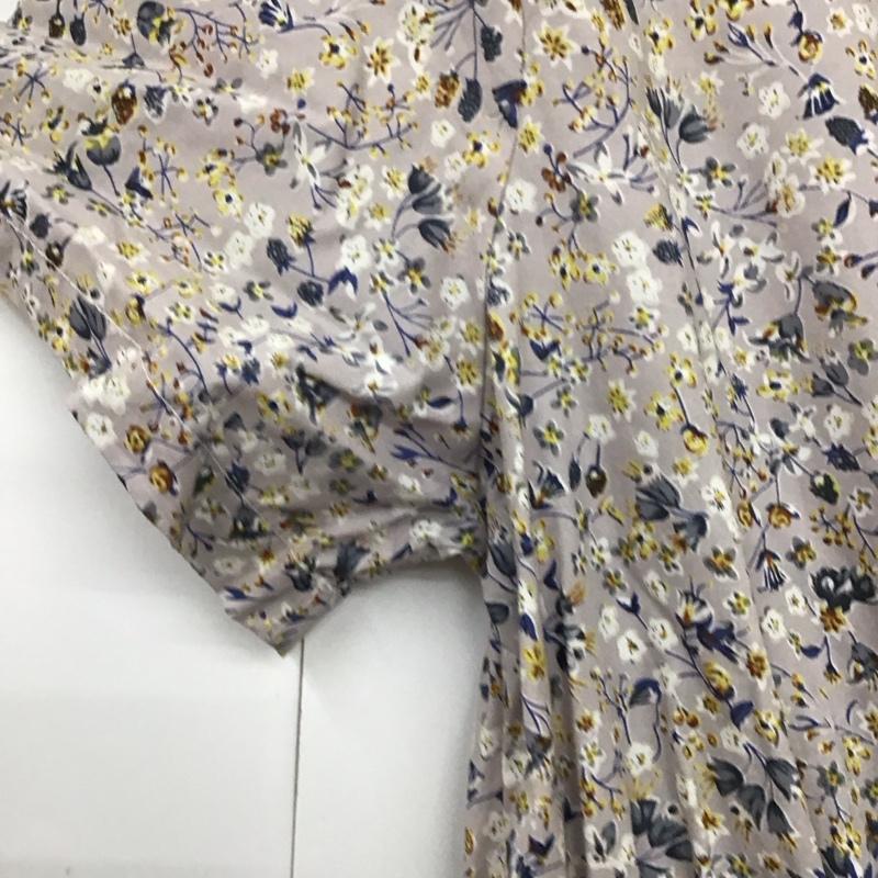 メルロー merlot ワンピース ロングスカート 半袖 襟付き 花柄 マルチカラー / マルチカラー /  レディース USED 古着 中古 10119204