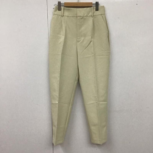 ザラ ZARA パンツ スラックス M 無地 オフホワイト / オフホワイト /  レディース USED 古着 中古 10129665