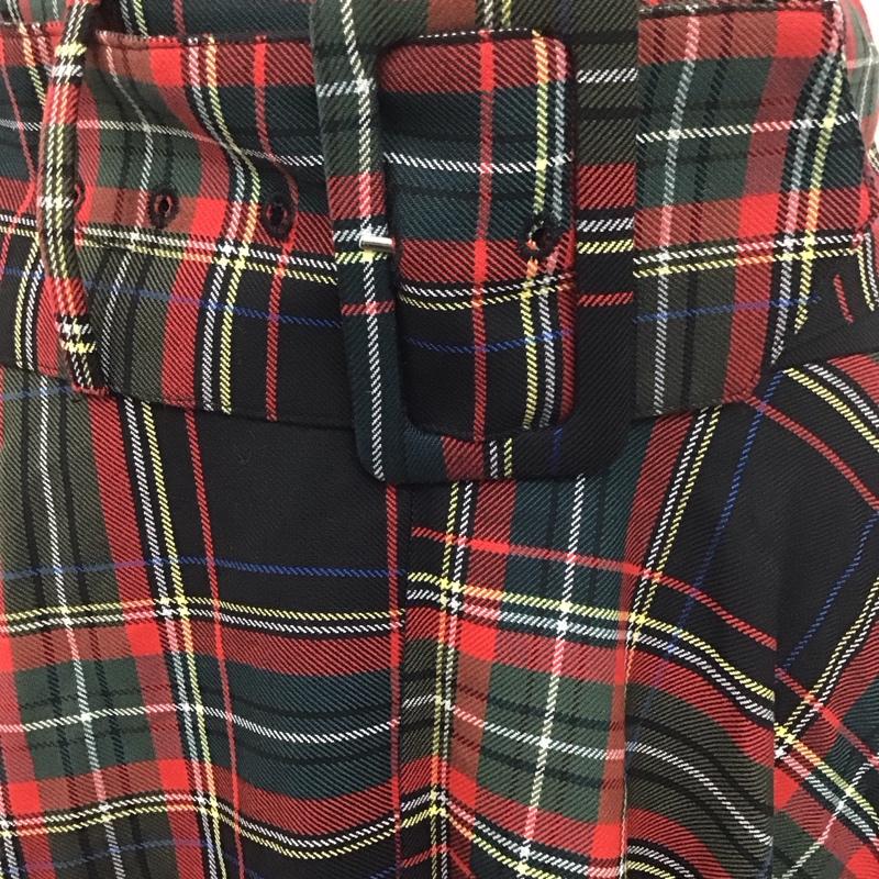 ザラ ZARA スカート ロングスカート 4886 248 800 ベルト付き XS チェック マルチカラー / マルチカラー /  レディース USED 古着 中古 10111422
