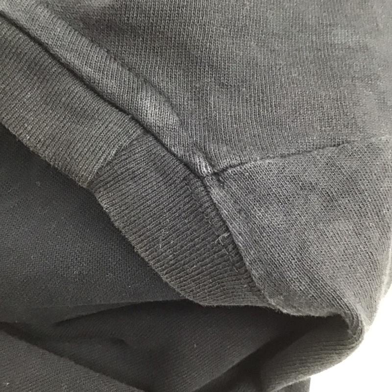 ザラ ZARA カットソー 半袖 1277 401 800 PUSHA T ノースリーブ バックプリント バーコード L ロゴ、文字 黒 / ブラック /  メンズ USED 古着 中古 10122676