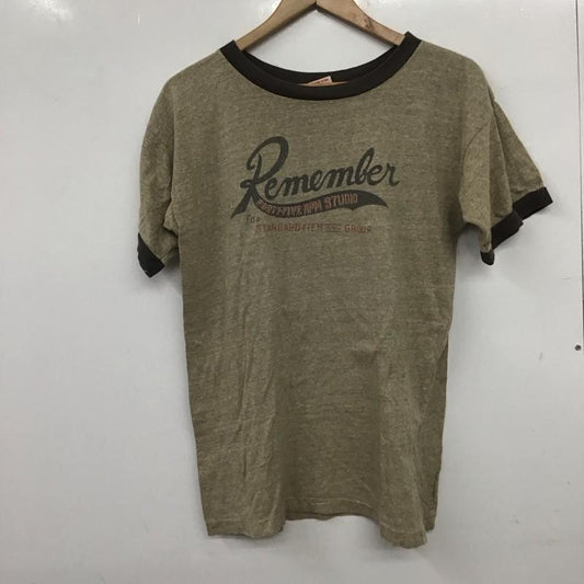 フォーティーファイブアールピーエム 45RPM Tシャツ 半袖 半袖カットソー プリントTシャツ クルーネックカットソー 3 ロゴ、文字 茶 / ブラウン /  メンズ USED 古着 中古 10140545
