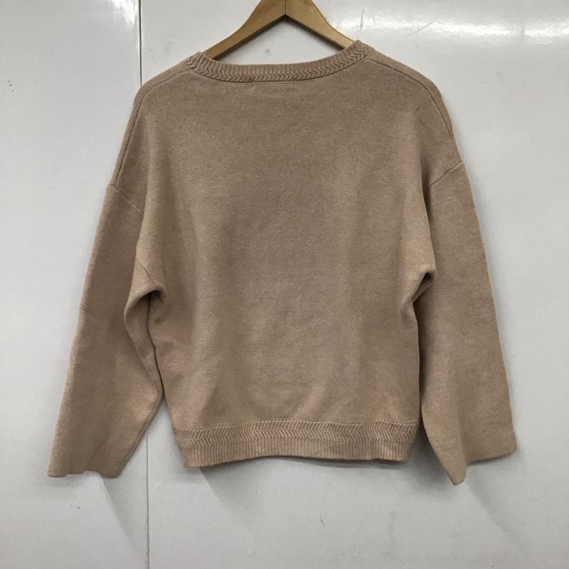 マウジー MOUSSY ニット、セーター 長袖 010ASA70-1190 オーバーサイズ FREE 無地 桃 / ピンク /  レディース USED 古着 中古 10119584