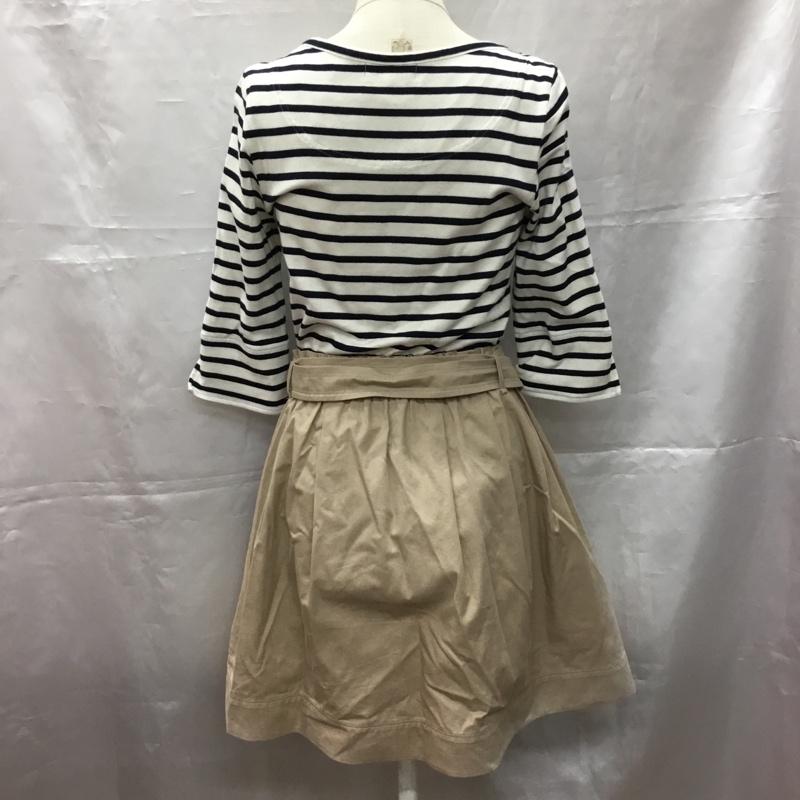 バーバリーブルーレーベル BURBERRY BLUE LABEL ワンピース ひざ丈スカート 38 ボーダー柄 マルチカラー / マルチカラー /  レディース USED 古着 中古 10107371