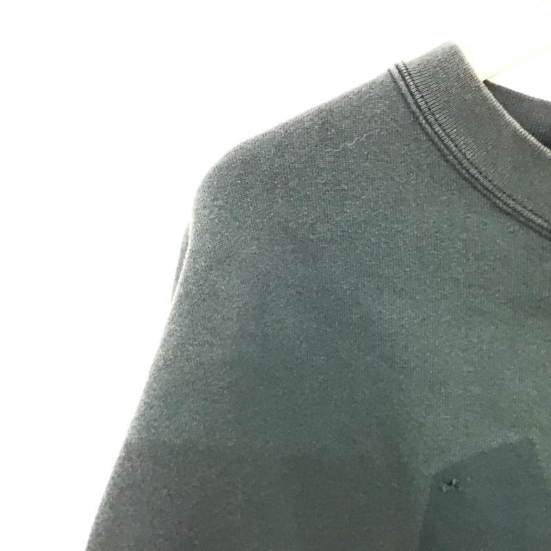 ジャンスポーツ JANSPORT トレーナー 長袖 長袖トレーナー スウェット クルーネック プルオーバー L ロゴ、文字 緑 / グリーン /  メンズ USED 古着 中古 10147997