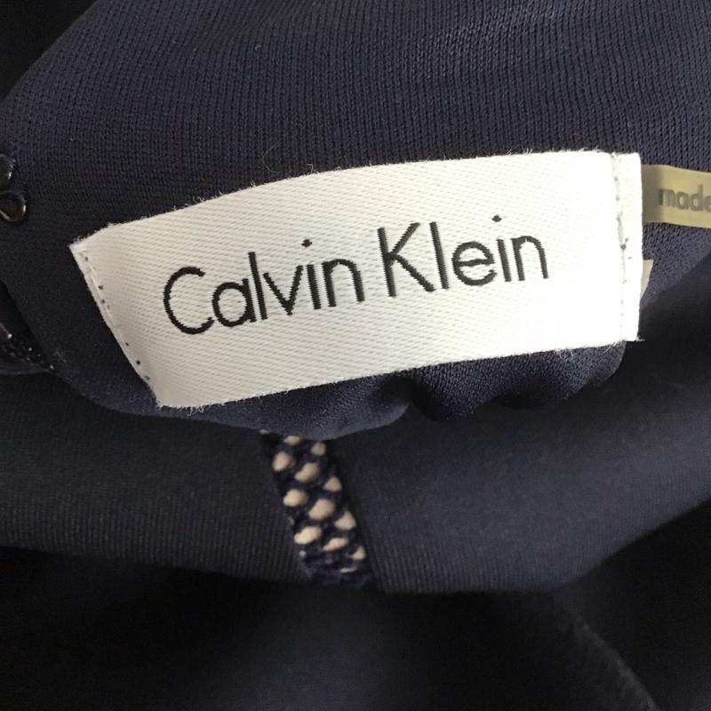 カルバン・クライン Calvin Klein ワンピース ひざ丈スカート 無地 紺 / ネイビー /  レディース USED 古着 中古 10148429