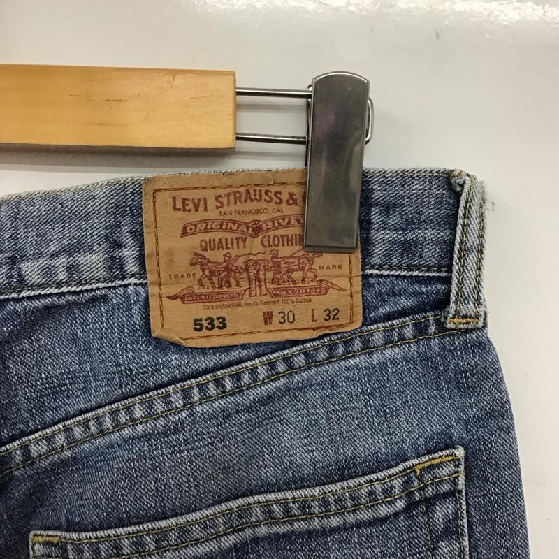 リーバイス Levi s パンツ デニム、ジーンズ 533-02 W30 L32 30インチ 無地 青 / ブルー /  メンズ USED 古着 中古 10146532