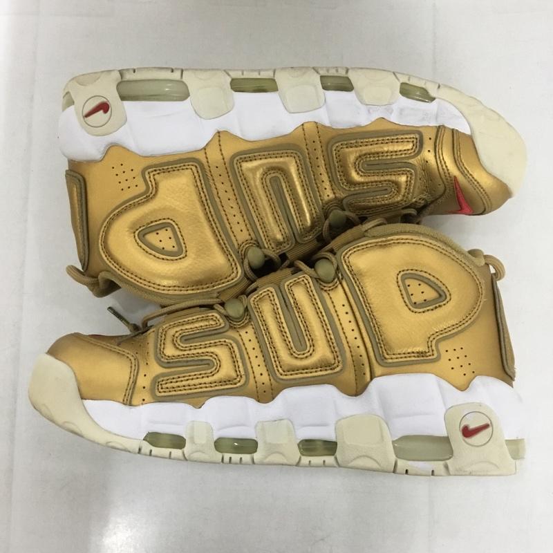 ナイキ NIKE スニーカー スニーカー 902290-700 AIR MORE UPTEMPO SUPREME 27cm 27.0cm ロゴ、文字 金 / ゴールド /  メンズ USED 古着 中古 10142827