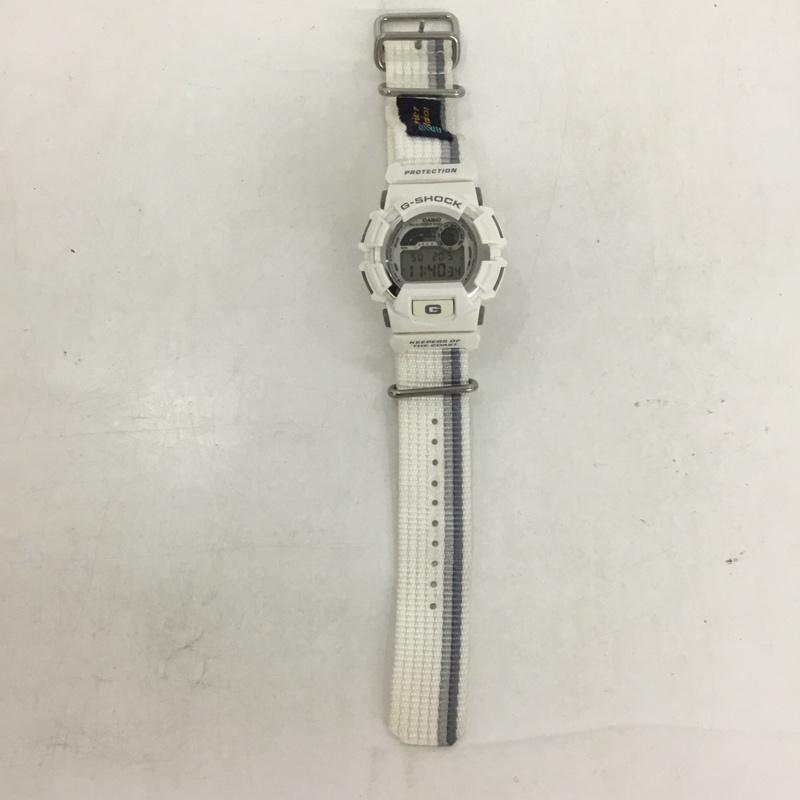 ジーショック G-SHOCK 腕時計 デジタル DW-8500 Surfrider Foundation ロゴ、文字 白 / ホワイト / X 灰 / グレー /  メンズ USED 古着 中古 10140616