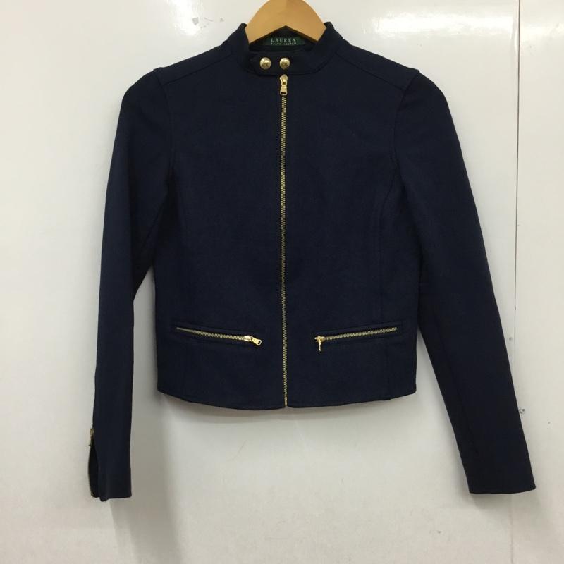 ラルフローレン RALPHLAUREN ジャケット、上着 ジャンパー、ブルゾン ジップアップジャケット ジャンパー ジャケット カジュアルジャケット アウター 150cm 無地 紺 / ネイビー /  ボーイズ USED 古着 中古 10116547