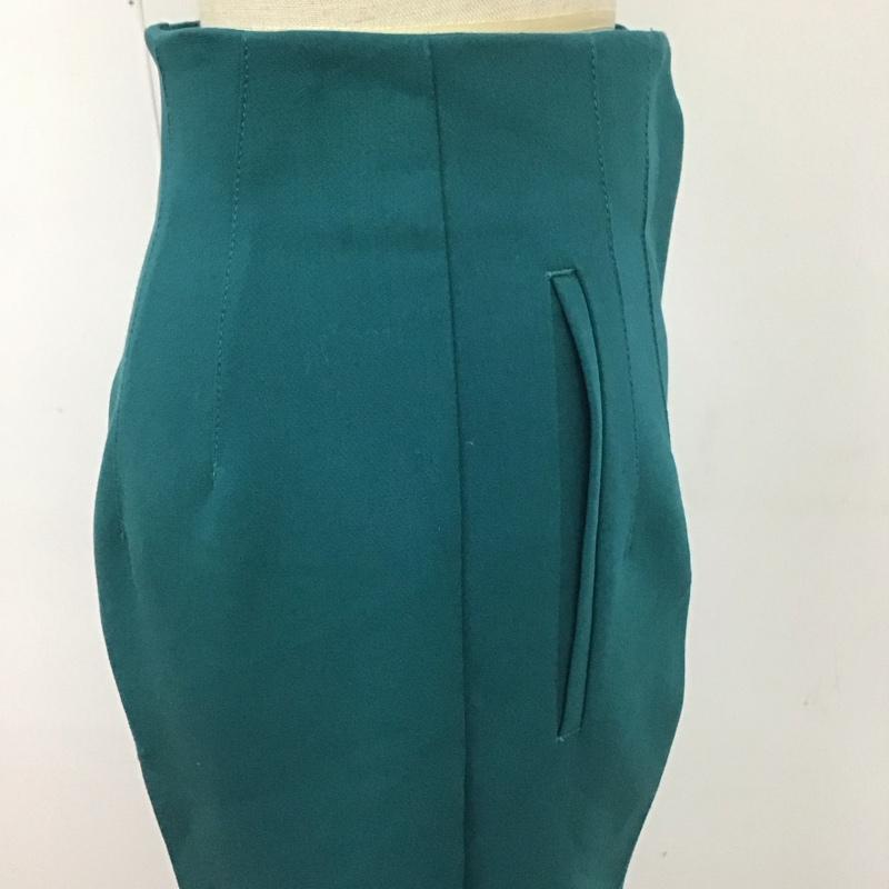 ザラ ZARA パンツ スラックス ハイウエスト カラーパンツ XS 無地 緑 / グリーン /  レディース USED 古着 中古 10112592