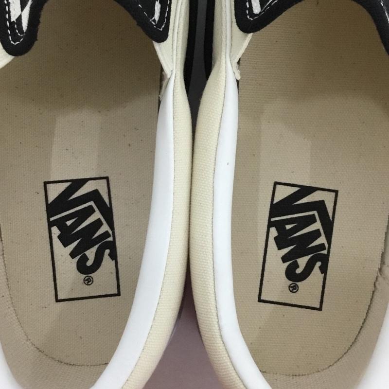 バンズ VANS スニーカー スニーカー V98CLA SLIP ON スニーカー 28cm 箱有 28.0cm チェック 白 / ホワイト / X 黒 / ブラック /  メンズ USED 古着 中古 10135541
