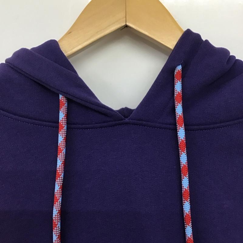 バリー BALLY パーカー 長袖 長袖パーカー プルオーバーパーカー スウェット 42 ロゴ、文字 紫 / パープル /  メンズ USED 古着 中古 10146544