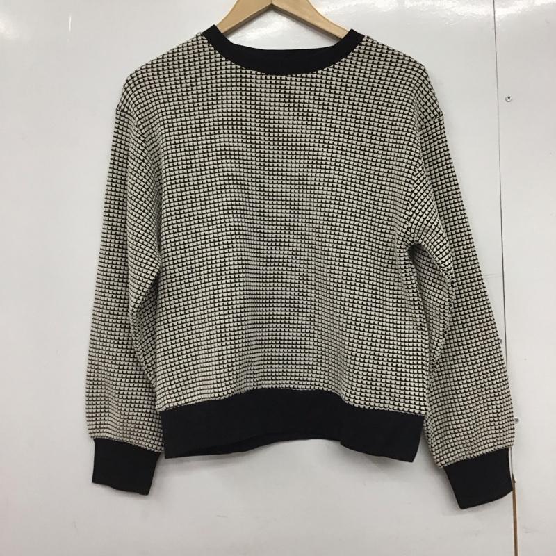 アデイインザライフ ユナイテッドアローズ A day in the life UNITED ARROWS ニット、セーター 長袖 6412-699-0415 クルーネック  白 / ホワイト / X 黒 / ブラック /  レディース USED 古着 中古 10147174