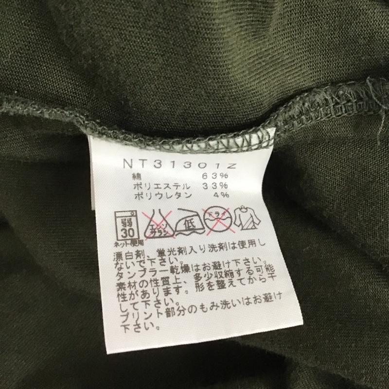 ザノースフェイス THE NORTH FACE Tシャツ 半袖 nt31301z 半袖Tシャツ プリントTシャツ XL ロゴ、文字 カーキ / カーキ /  メンズ USED 古着 中古 10124057