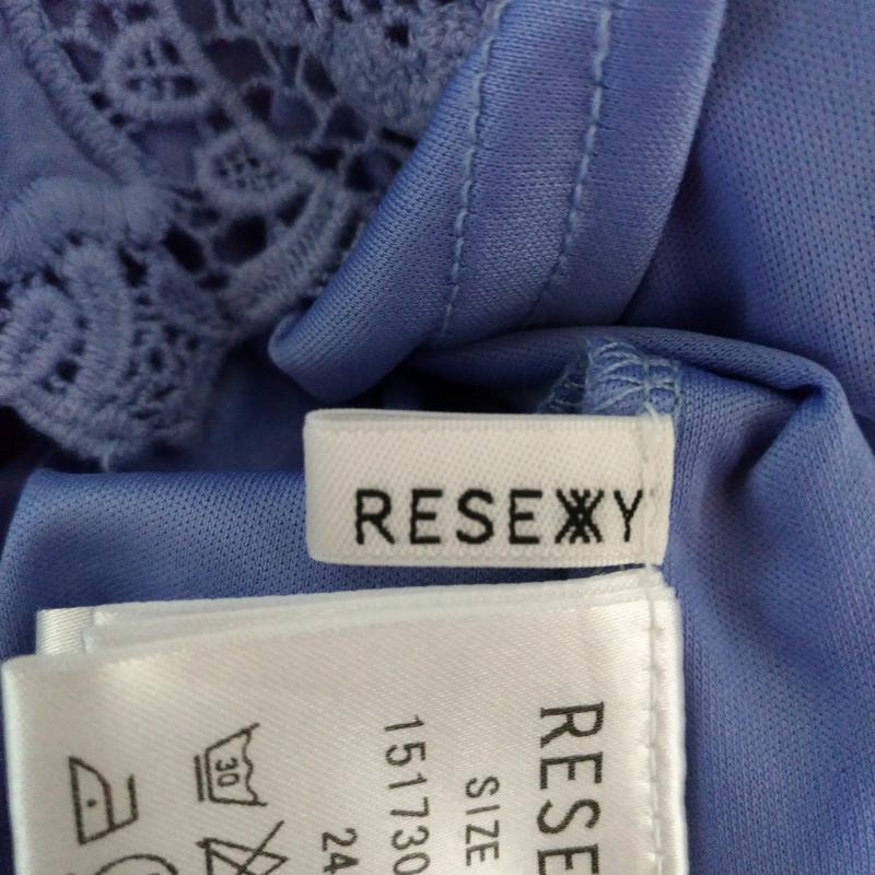 リゼクシー RESEXXY サロペット・オーバーオール サロペット、オーバーオール FREE 無地 X 刺繍 X 花柄 X ペイズリー 青 / ブルー /  レディース USED 古着 中古 10011713