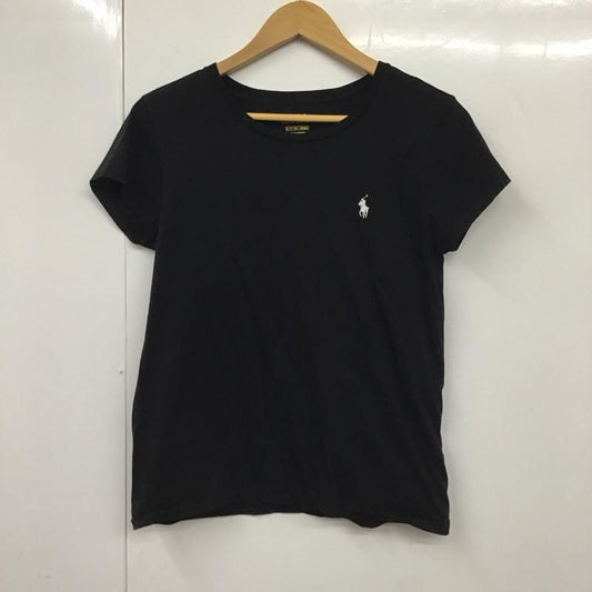 ポロラルフローレン POLO RALPH LAUREN Tシャツ 半袖 クルーネック S ワンポイント 黒 / ブラック /  レディース USED 古着 中古 10130800