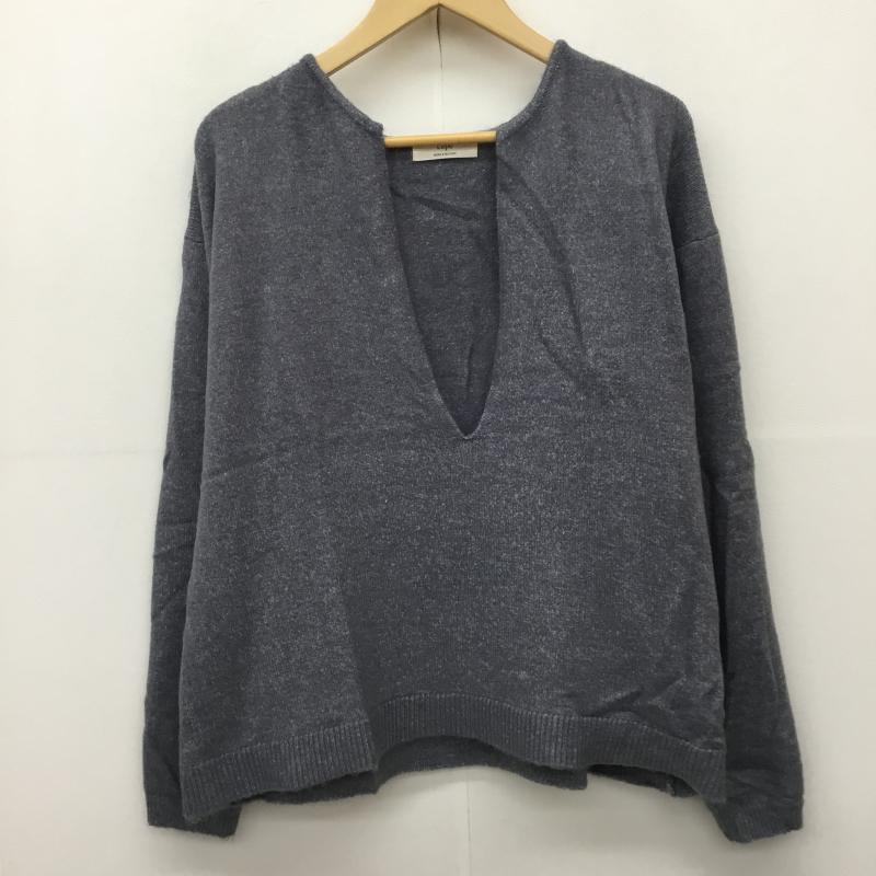 セポ cepo ニット、セーター 長袖 CFL-2145 M 無地 灰 / グレー /  レディース USED 古着 中古 10142854