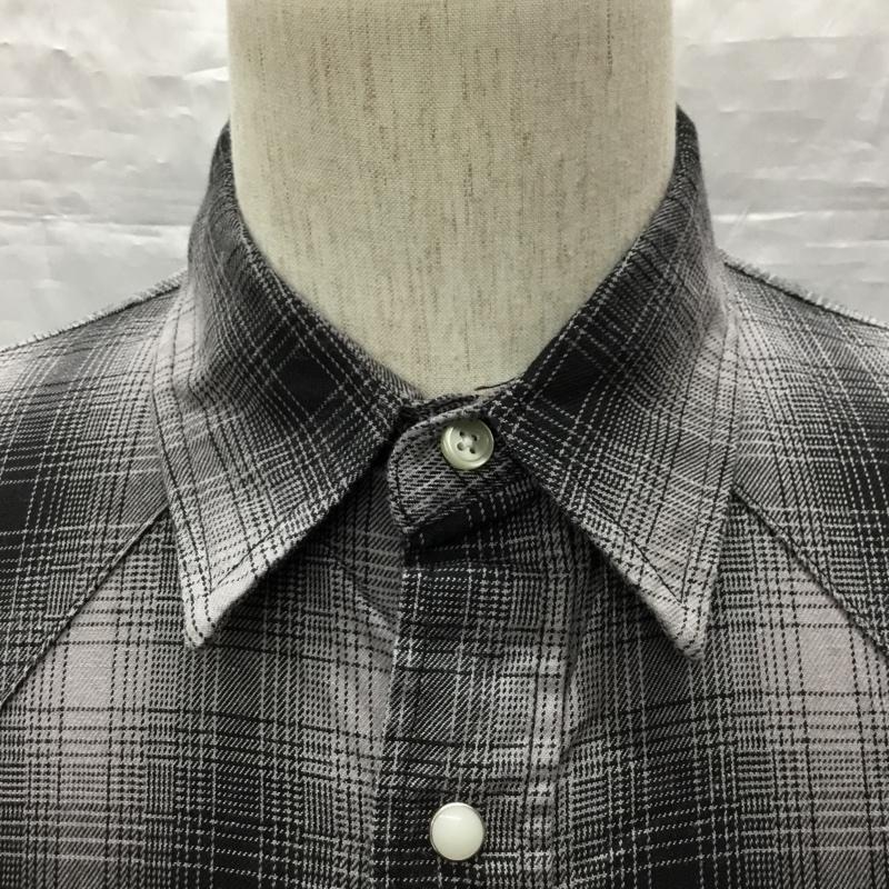 ラングラー Wrangler シャツ、ブラウス 長袖 ws9231 PENDLETON nanouniverse ペンドルトン ナノユニバース ウエスタン チェックシャツ S チェック 黒 / ブラック /  メンズ USED 古着 中古 10119727