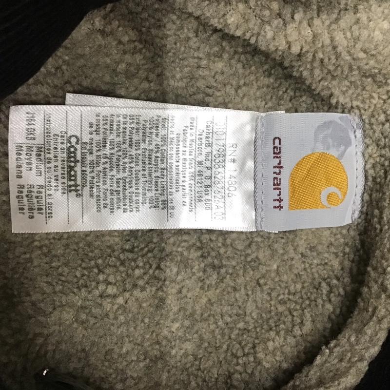 カーハート Carhartt ジャケット、上着 ジャンパー、ブルゾン ジップアップジャケット アウター 古着 J164 M ロゴ、文字 茶 / ブラウン /  メンズ USED 古着 中古 10144198