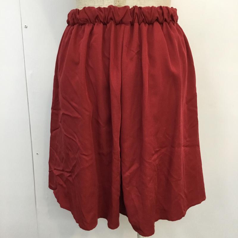 ブラウニー BROWNY スカート ミニスカート FREE 無地 ボルドー / ボルドー /  レディース USED 古着 中古 10047264