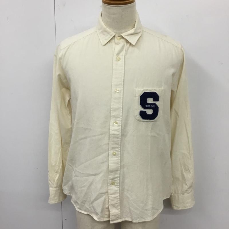 古着 USED シャツ、ブラウス 長袖 S1312-SS703 shares 3 ワンポイント アイボリー / アイボリー /  メンズ USED 古着 中古 10117667