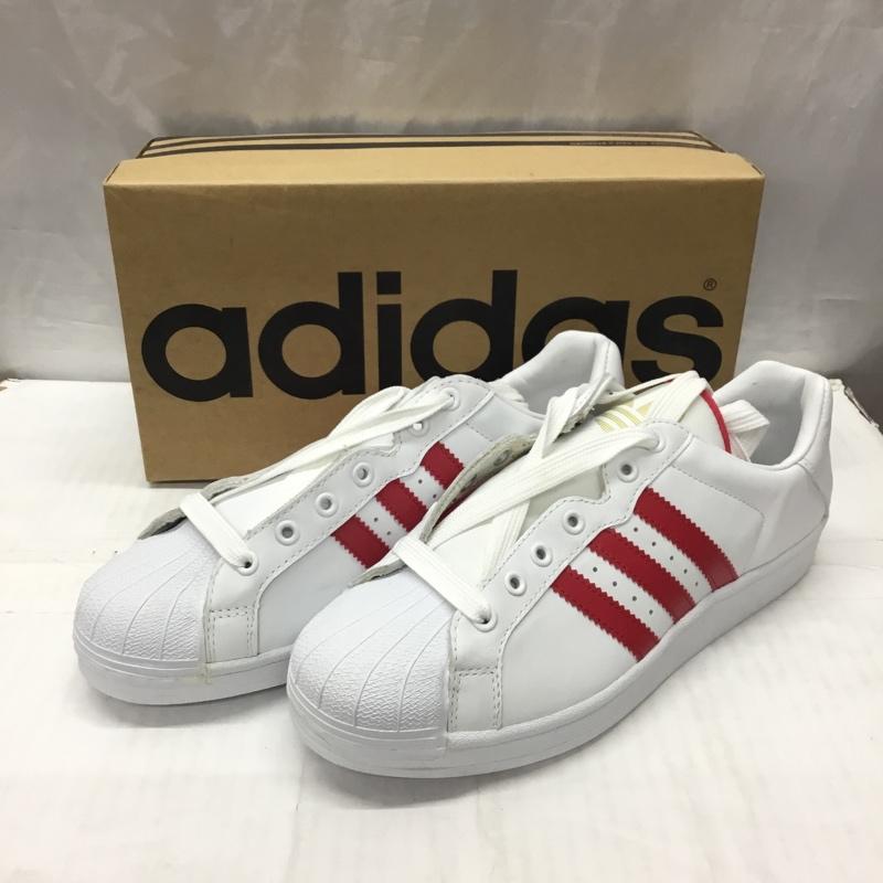 アディダス adidas スニーカー スニーカー 075105 ULTRA STAR 27cm 箱有 27.0cm ロゴ、文字 白 / ホワイト / X 赤 / レッド /  メンズ USED 古着 中古 10120730