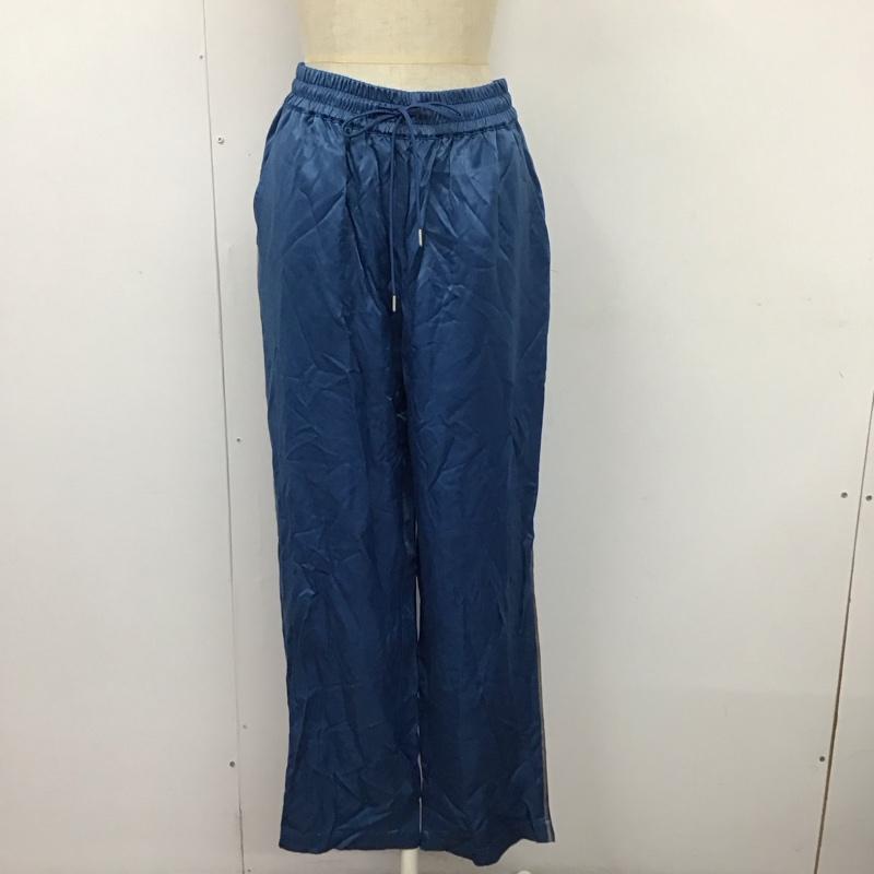 ジーナシス JEANASIS ボトムス ボトムス JS050791MC テーパードパンツ イージーパンツ FREE 無地 青 / ブルー /  レディース USED 古着 中古 10112039