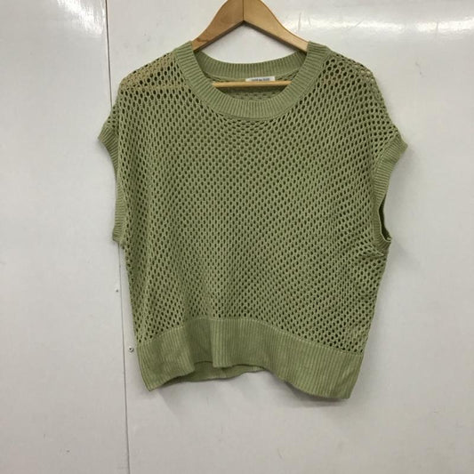オリーブデオリーブ OLIVE des OLIVE ベスト ベスト ニットベスト FREE 無地 薄緑 / ライトグリーン /  レディース USED 古着 中古 10131837